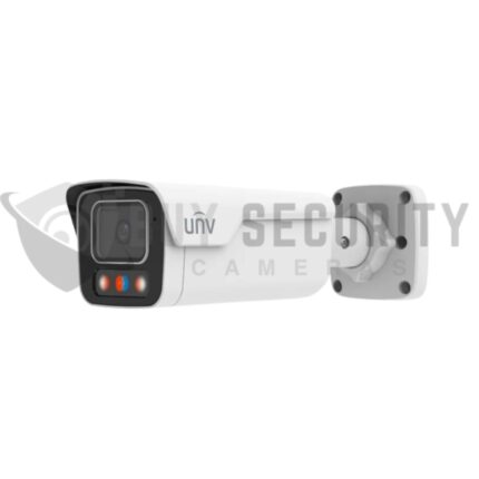 Uniview IPC2B16SS-ADF28KMC-I1 6MP Triguard Fixed Bullet Camera with Red & Blue Warning Light, Built-In Mic & Speaker, 40m IR & IP67