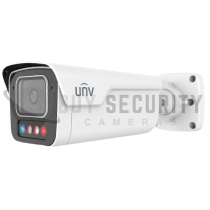 Uniview IPC2B18SE-ADF28KMC-WP-I1 8MP OwlView Plus Tri-Guard Fixed Dual-Light Bullet Camera with Built-In Dual Mic & Speaker, 40m IR, 40m Warm Light, IK10 & IP67