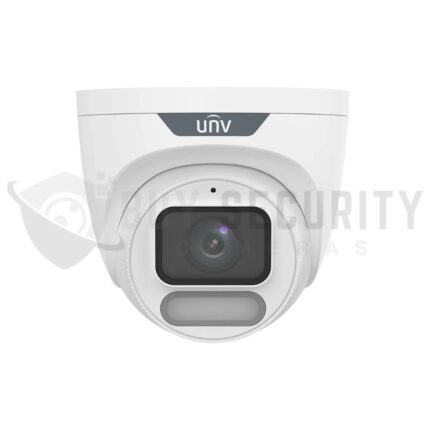 Uniview IPC3636SE-ADF28K-WP-I1 6MP ColorHunter Turret Owlview Plus Turret Camera with Warm Light