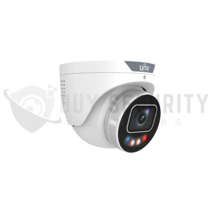 Uniview IPC3638SE-ADZKMC-WP-I1 8MP Tri-Guard AI Turret Camera, Varifocal Dual-Light, Active Deterrence