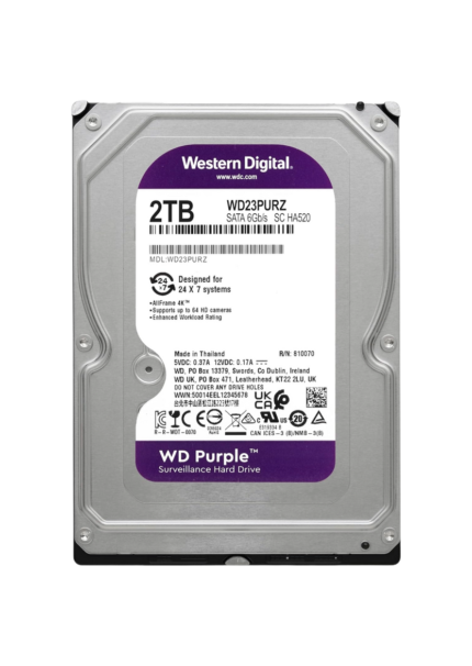Western Digital WD23PURZ surveillance hard drive 2 tb