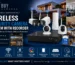 Wireless security camera system with recorder for homes, offices, and businesses.