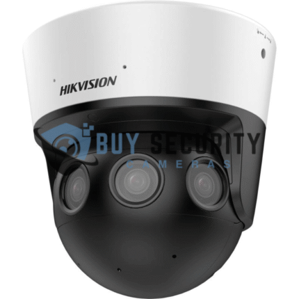 Hikvision 16MP Panoramic DS-2CD6944G1-IHS/UY Turret Camera with 180° Stitched View, 2.8mm Fixed Lens, IR 20m