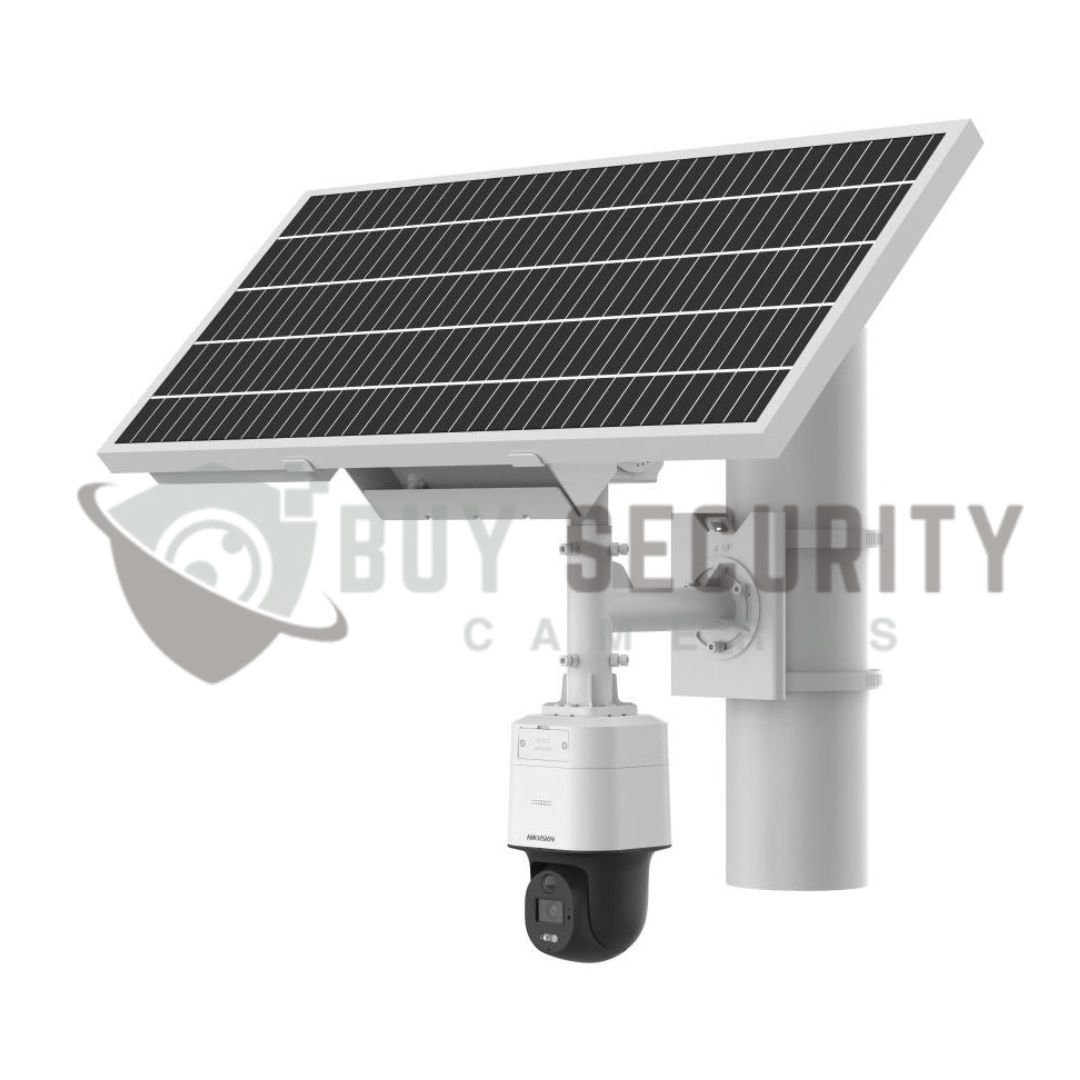 Hikvision 4MP ColorVu DS-2XS3Q47G1-LDH4G Solar-Powered PT Camera with 4G, Two-Way Audio, Built-in Battery & Solar Panel