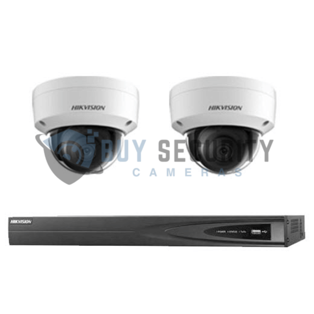 Hikvision 6MP 4CH CCTV Kit 2x Dome Cameras with AcuSense DarkFighter + 4CH PoE NVR (1)