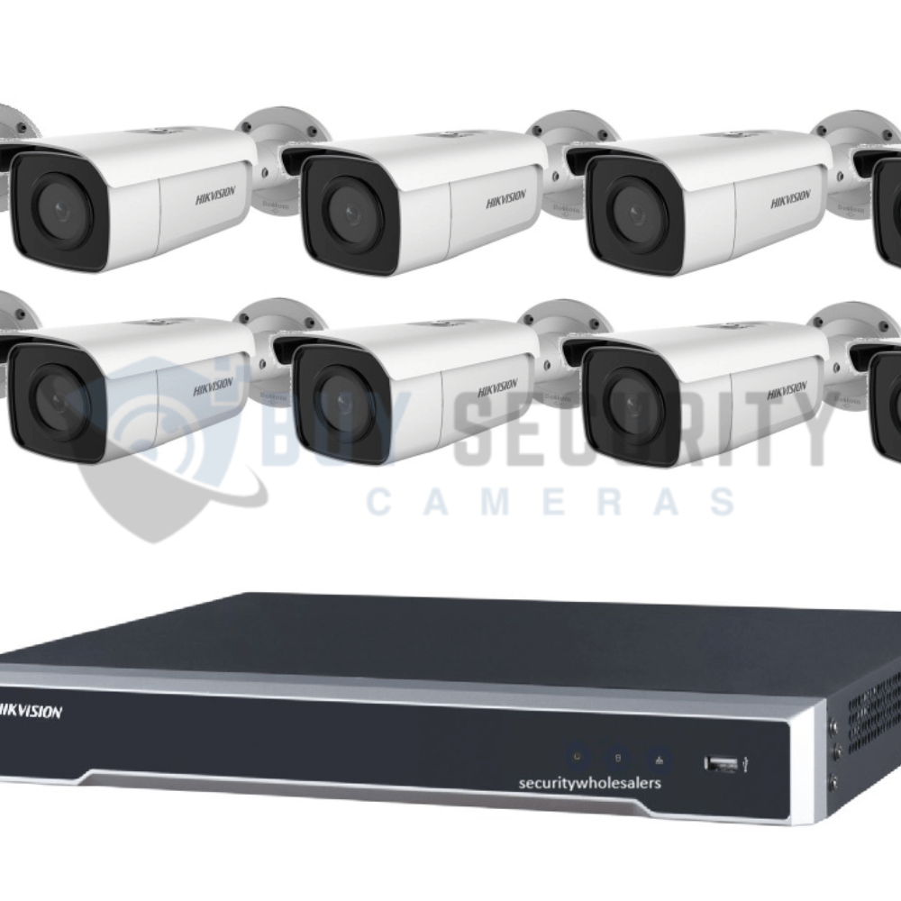 Hikvision 8MP AcuSense Bullet 10 Camera Kit with 16CH PoE 8K NVR, 50m IR, NO HDD INCLUDED