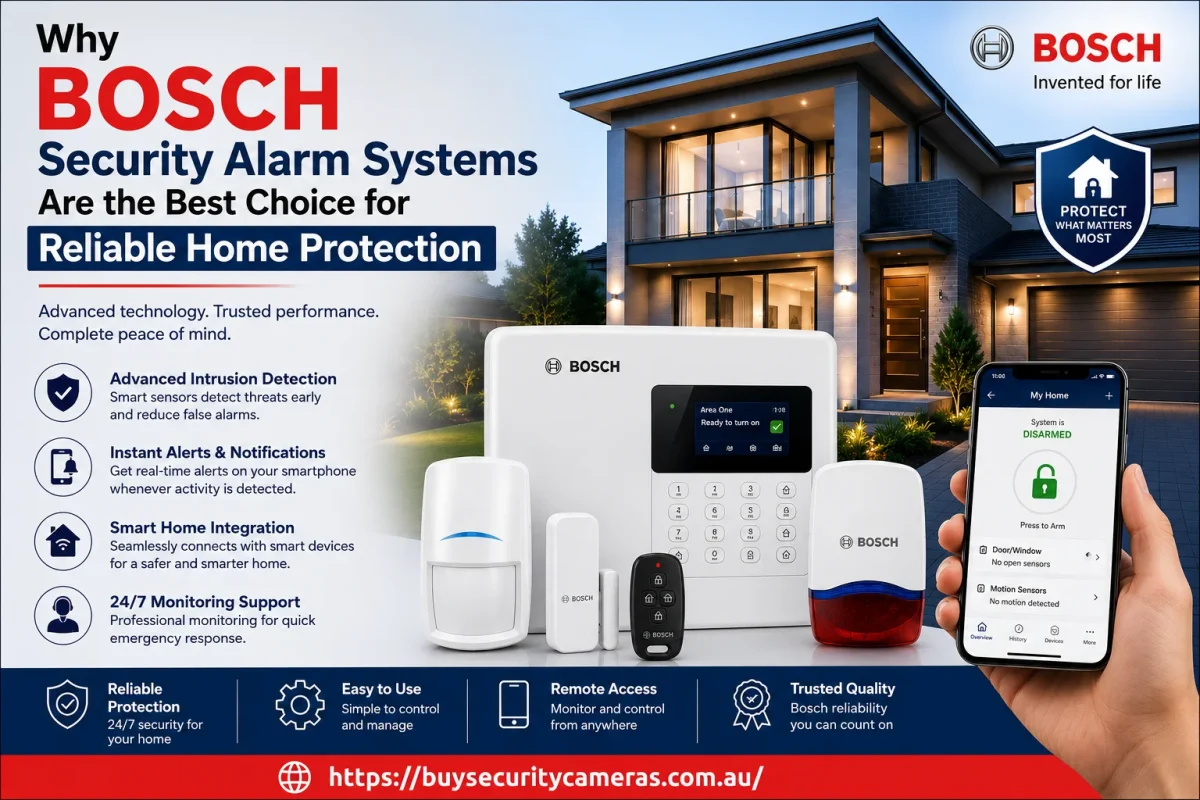 Bosch Security Alarm System providing reliable home protection with smart intrusion detection, remote monitoring, and advanced residential security features.