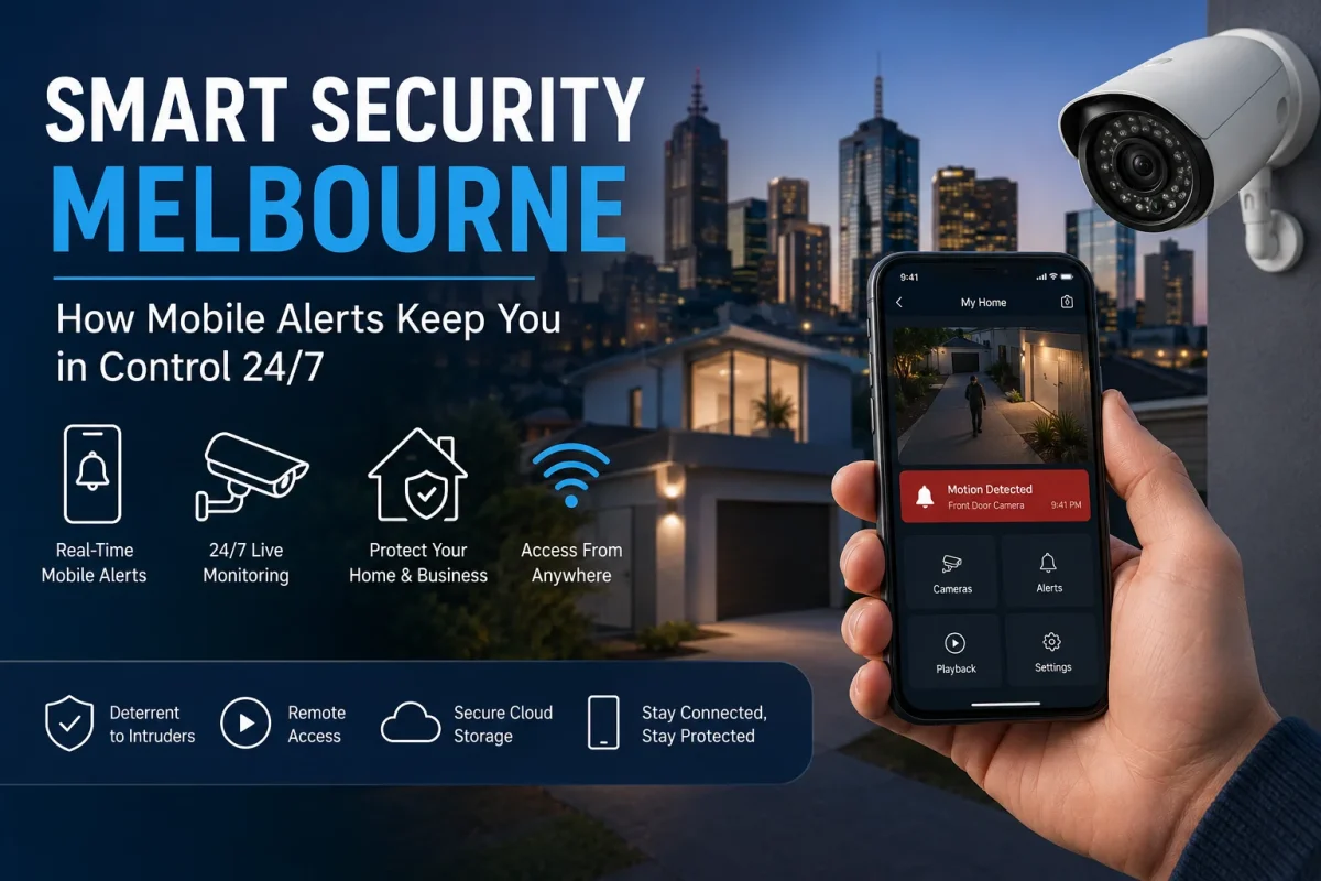 Smart security system with mobile alerts and CCTV camera